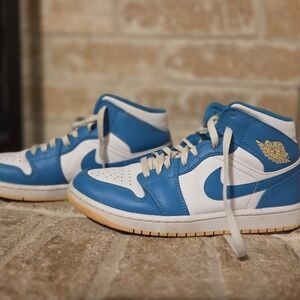 Nike Blue and White Sneakers